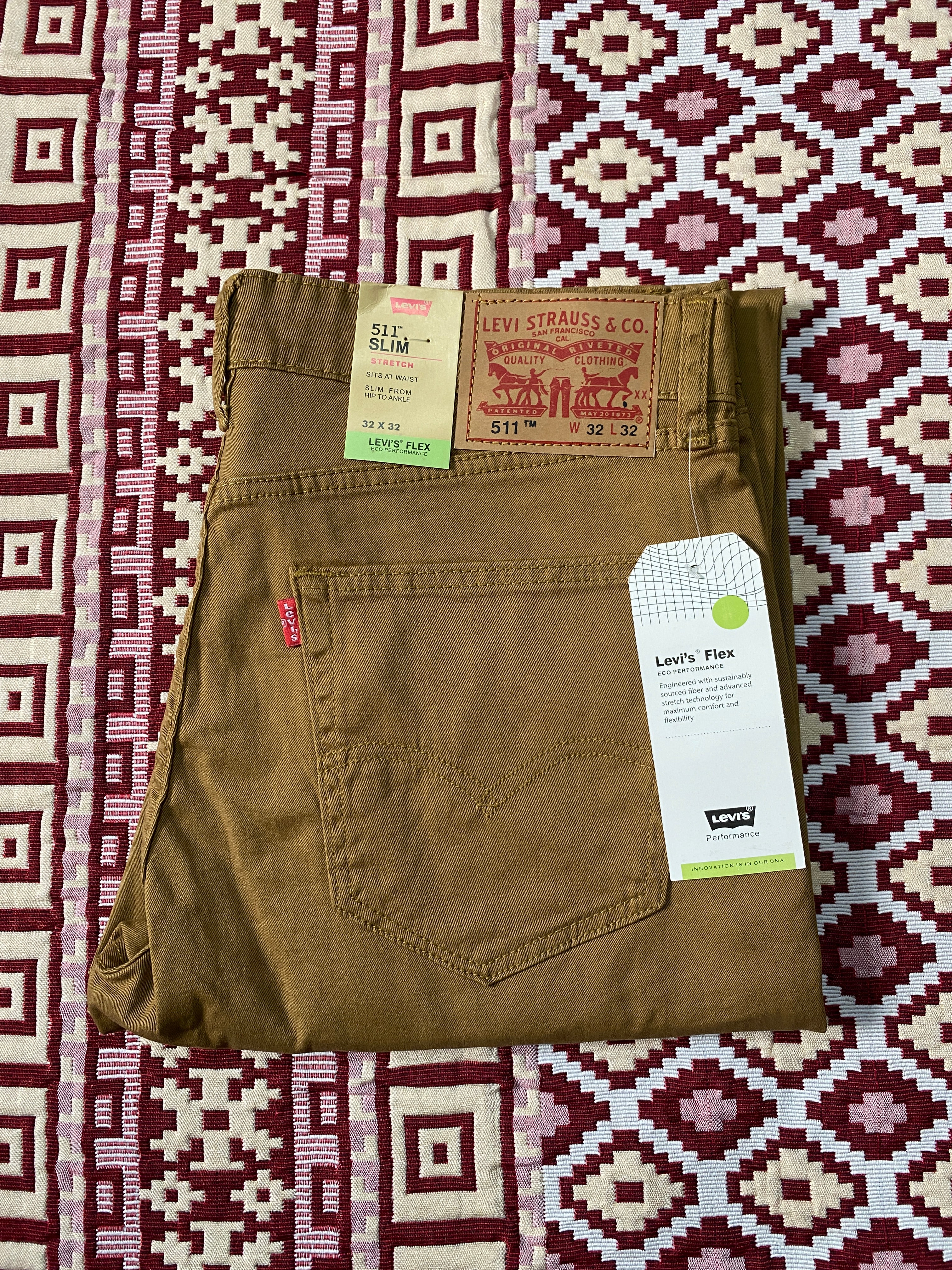 Levi’s 501 Original Straight Leg Jeans – Brown