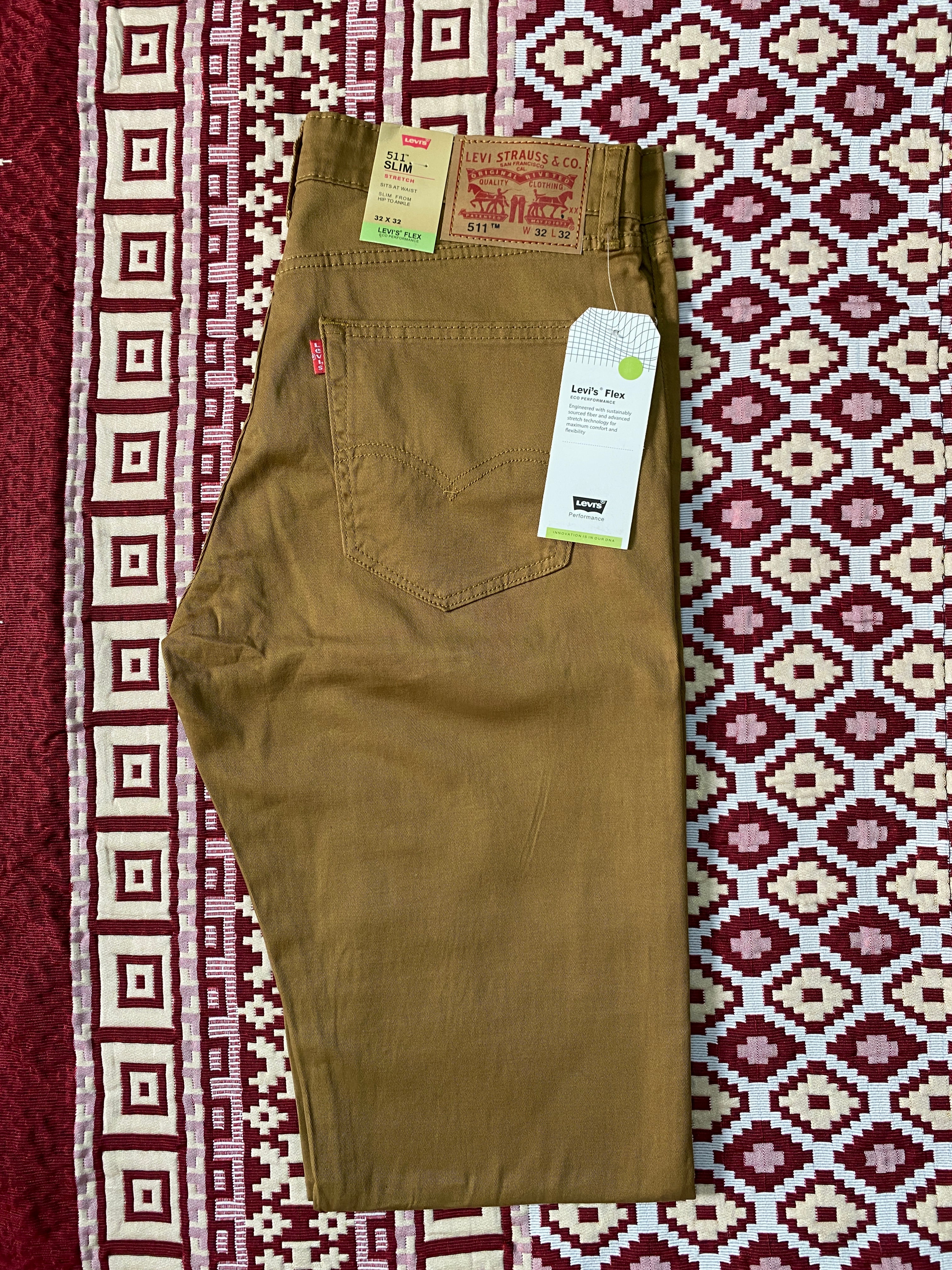 Levi’s 501 Original Straight Leg Jeans – Brown