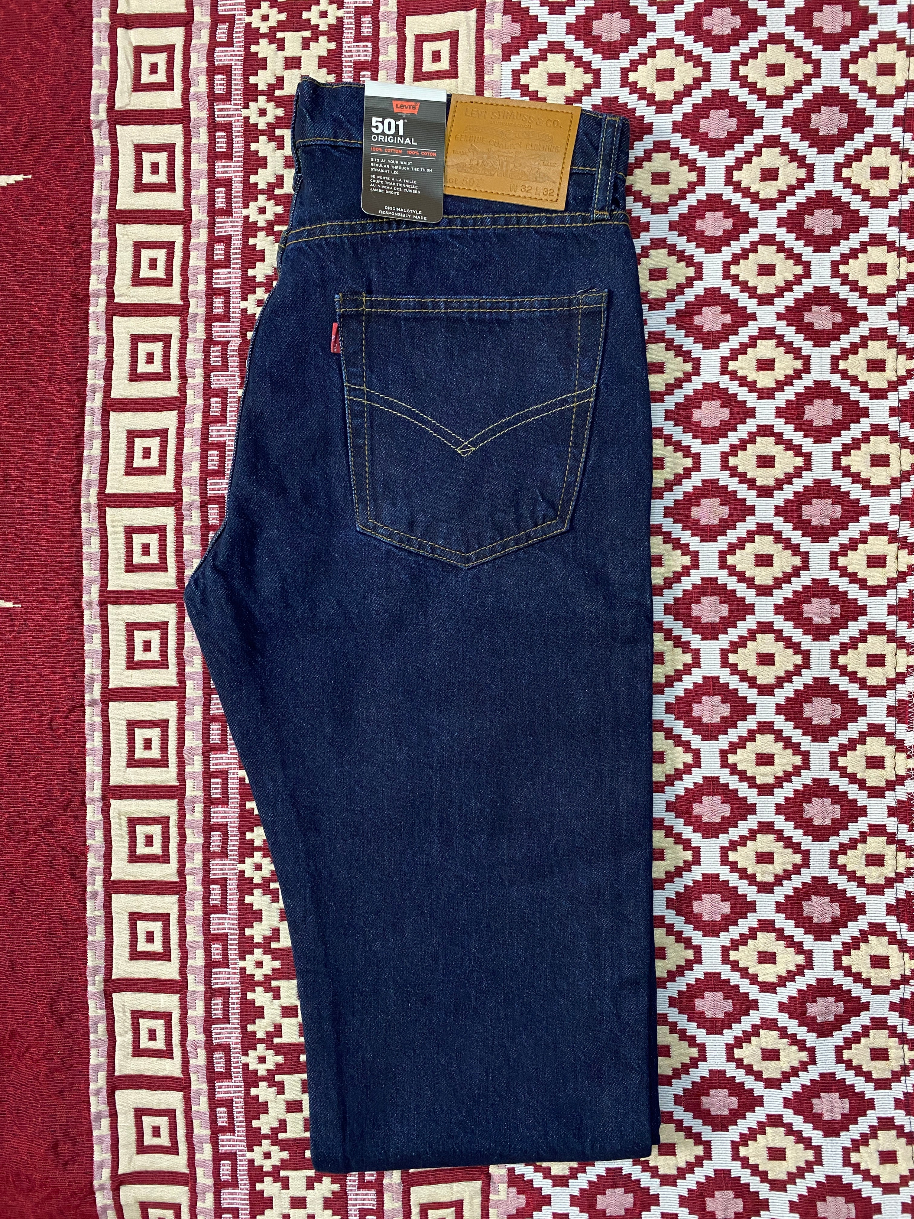 Levi’s 501 Original Straight Leg Jeans – Navy Blue