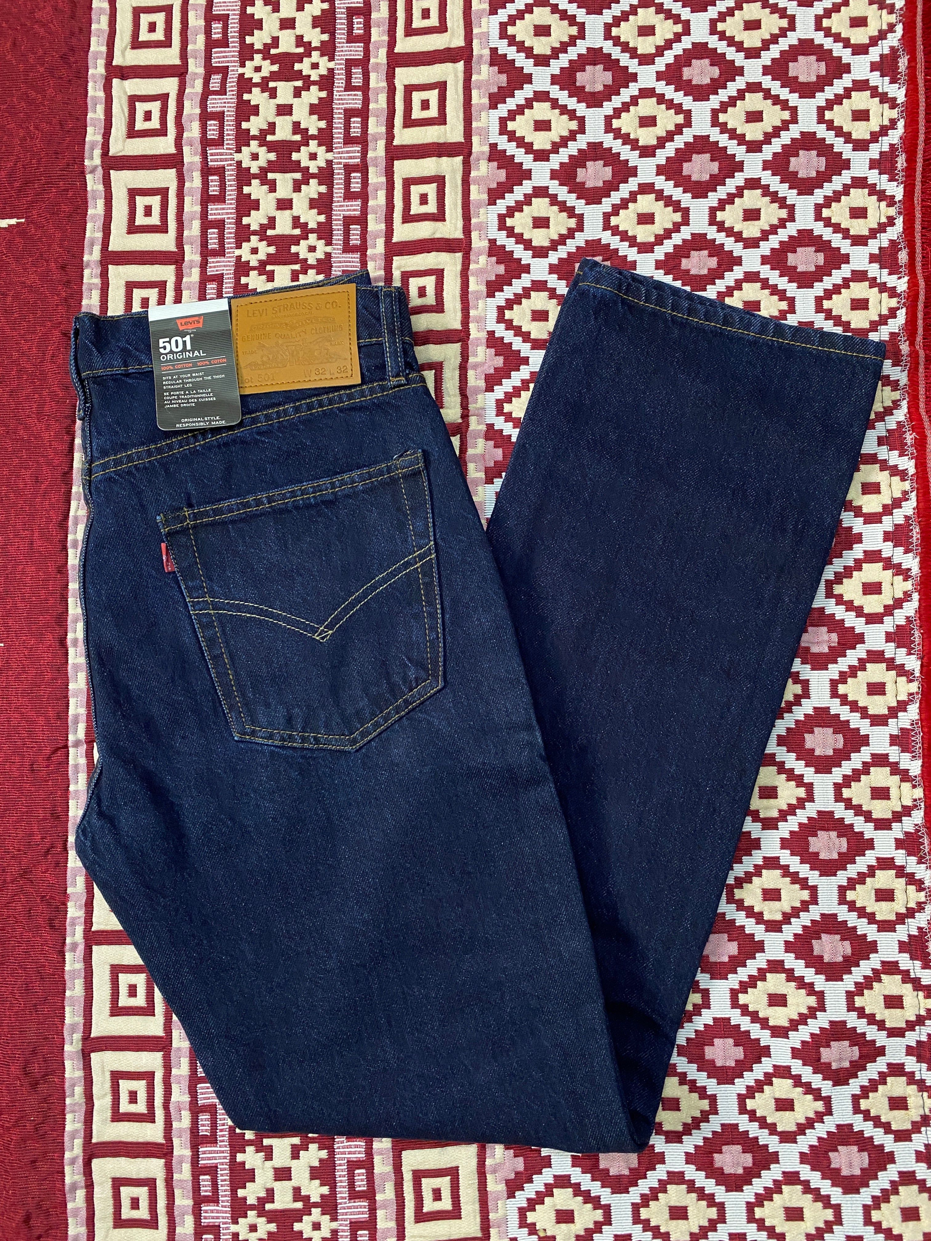 Levi’s 501 Original Straight Leg Jeans – Navy Blue